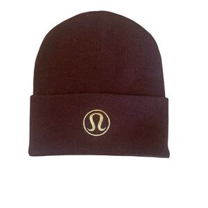 Lululemon Burgundy Knit Beanie